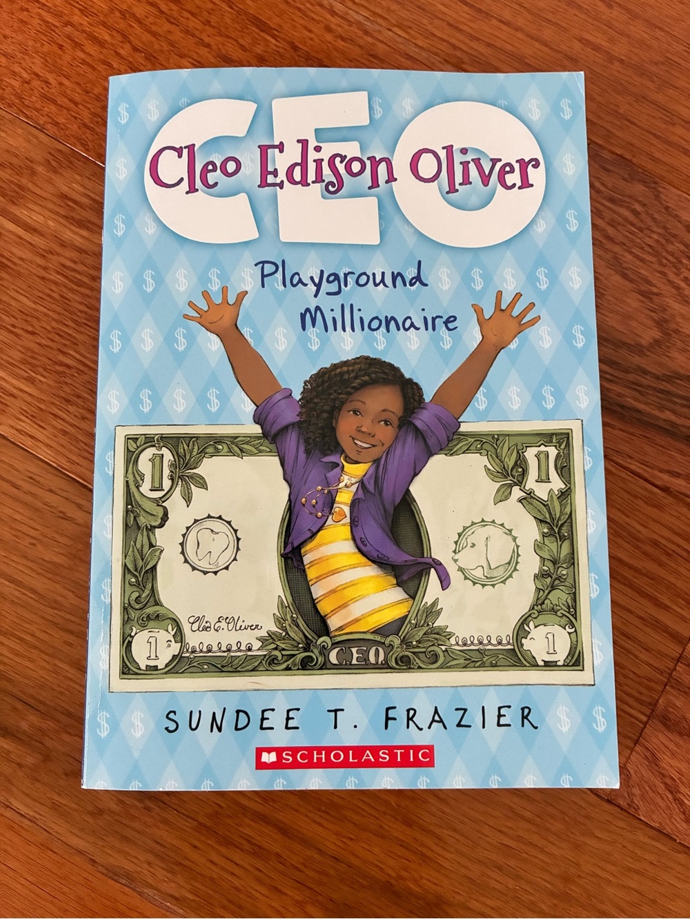 BOGO 💰🛍️ Cleo Edison Oliver: Playground Millionaire - Kids Paperback Book (Blue)
